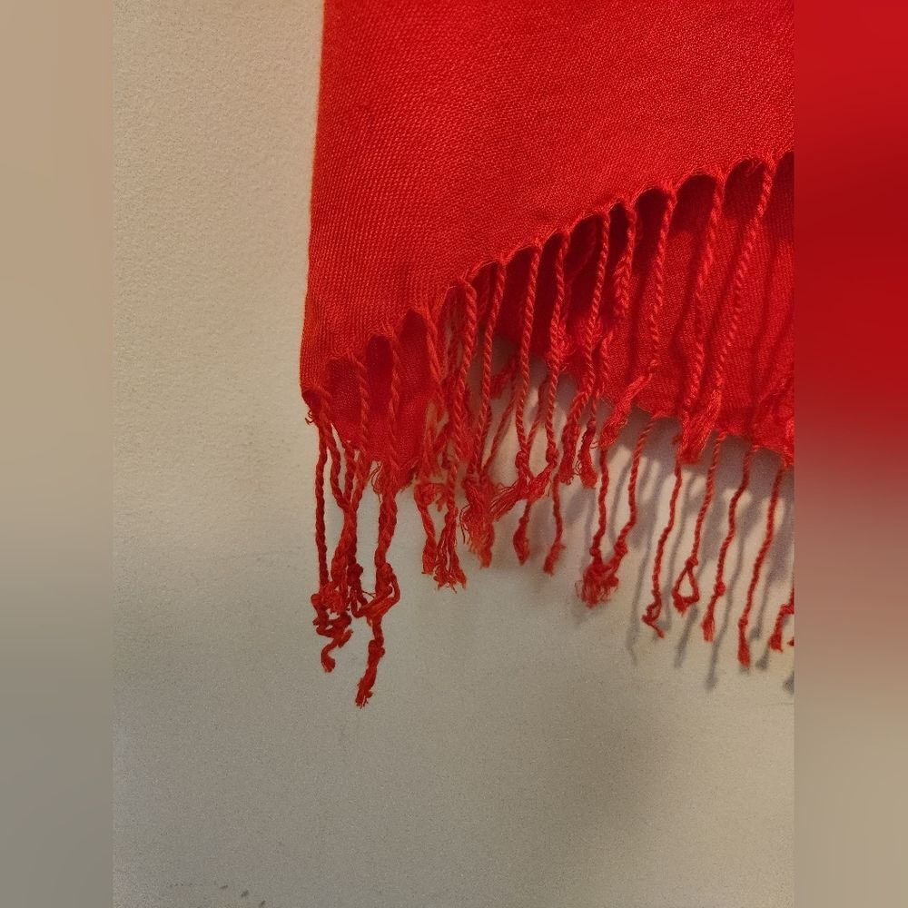 Apt.9 Orange Pashmina Scarf - Picture 2 of 3